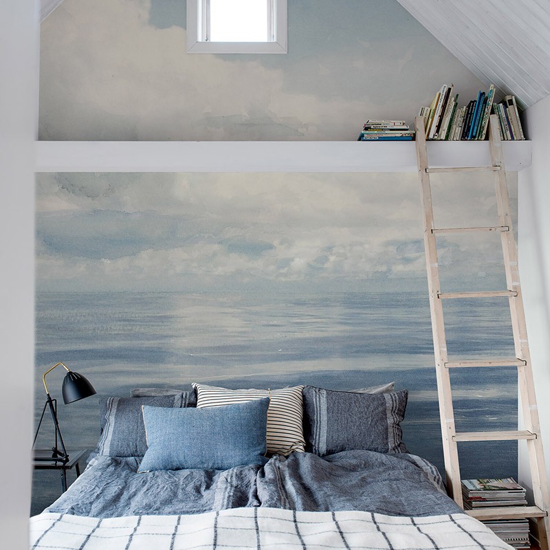 Foto: Dormitorio con Papel Pintado en la Pared de Marta #3196213